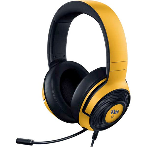 University of Pittsburgh Pitt Panthers Yellow Razer Kraken X Skin